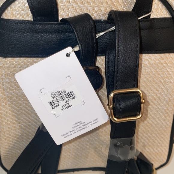 Disney NWT! Mickey Mouse Mini Soft wicker style Backpack Back Pack Minnie purse - Picture 5 of 6